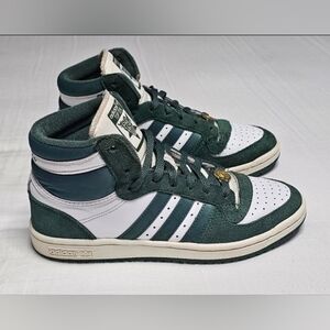 Adidas Top Ten RB Sneakers Green White High Top  Womens Size 7